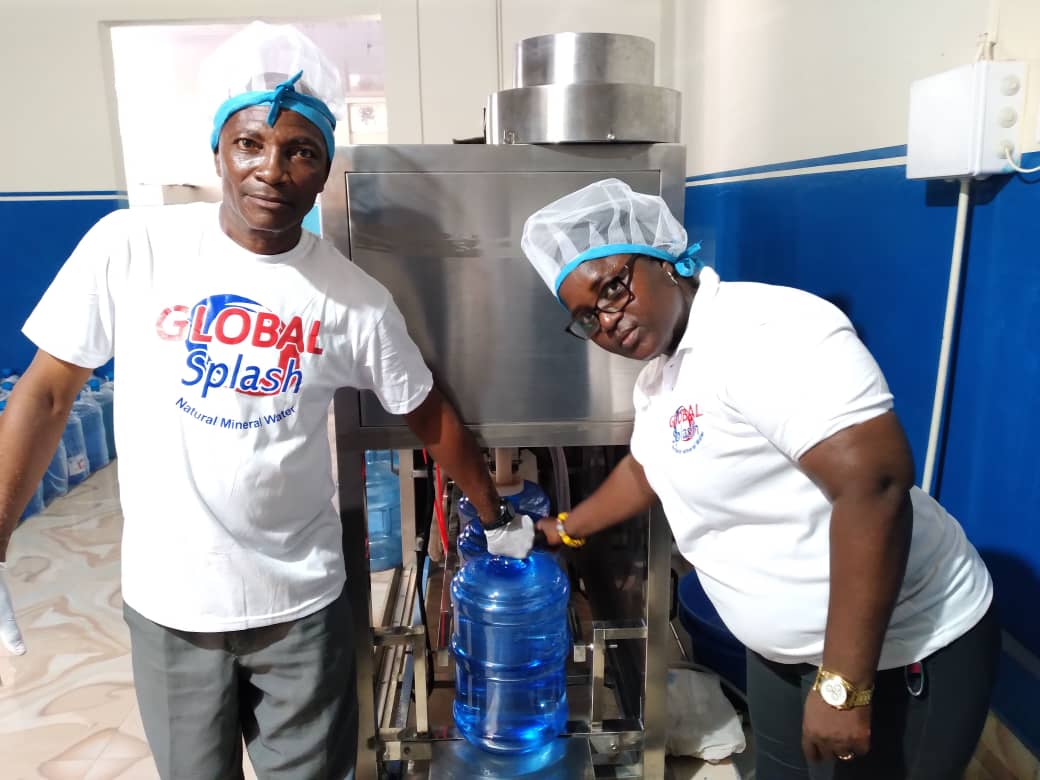 Water bottling process with quality control